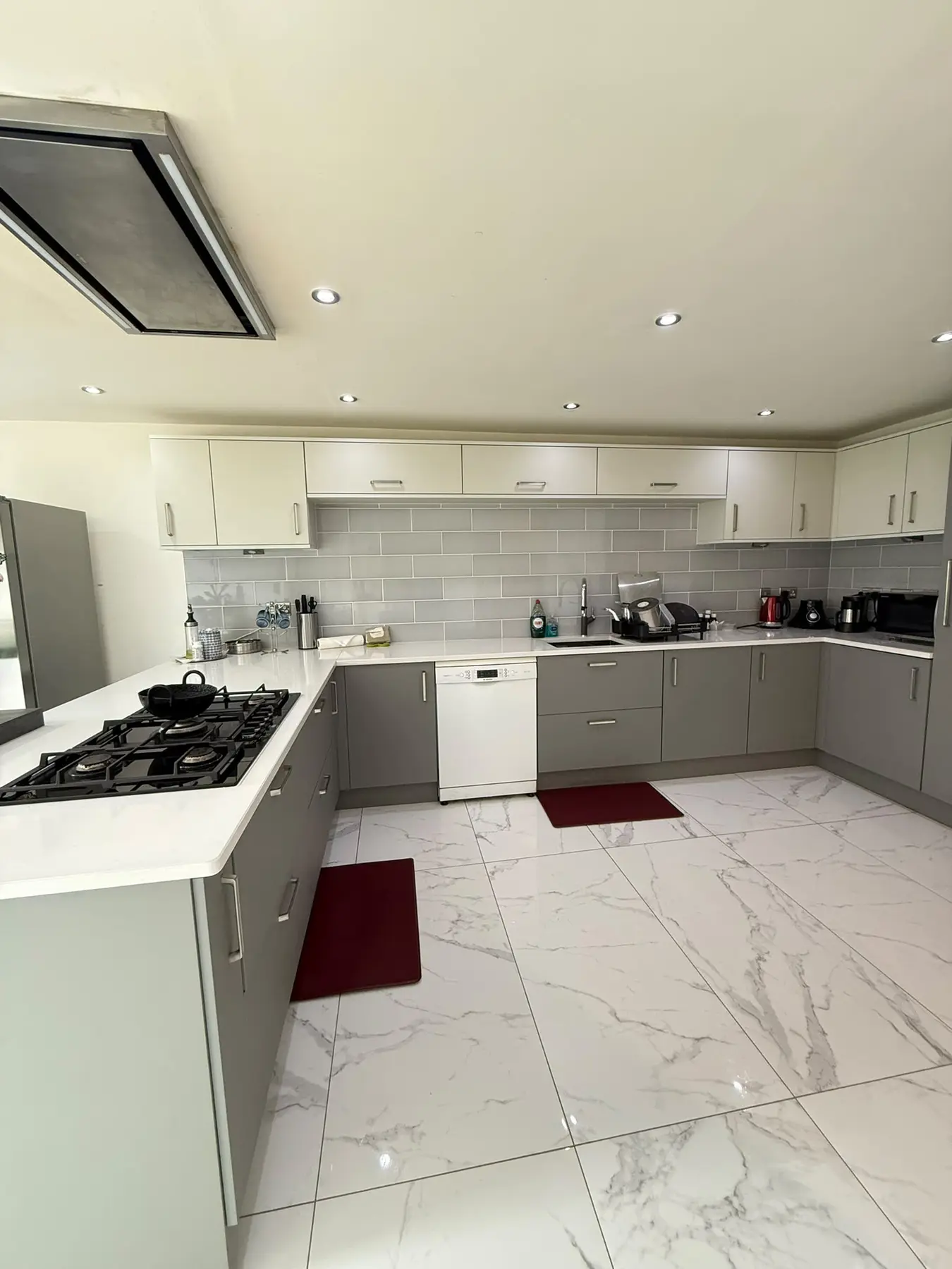 Large kitchen after cleaning